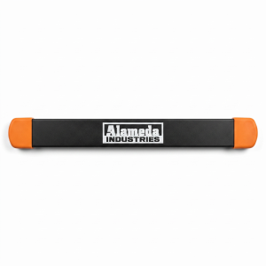 Alameda Industries 18 inch magnetic tool holder bar, black steel with orange end caps