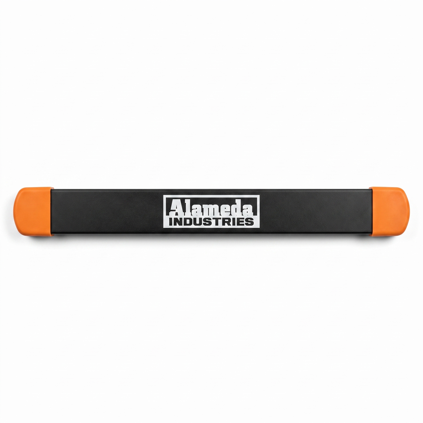 Alameda Industries 18 inch magnetic tool holder bar, black steel with orange end caps