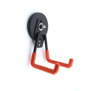 Alameda Industries D66 heavy duty magnetic hook, black base with orange coated hooks