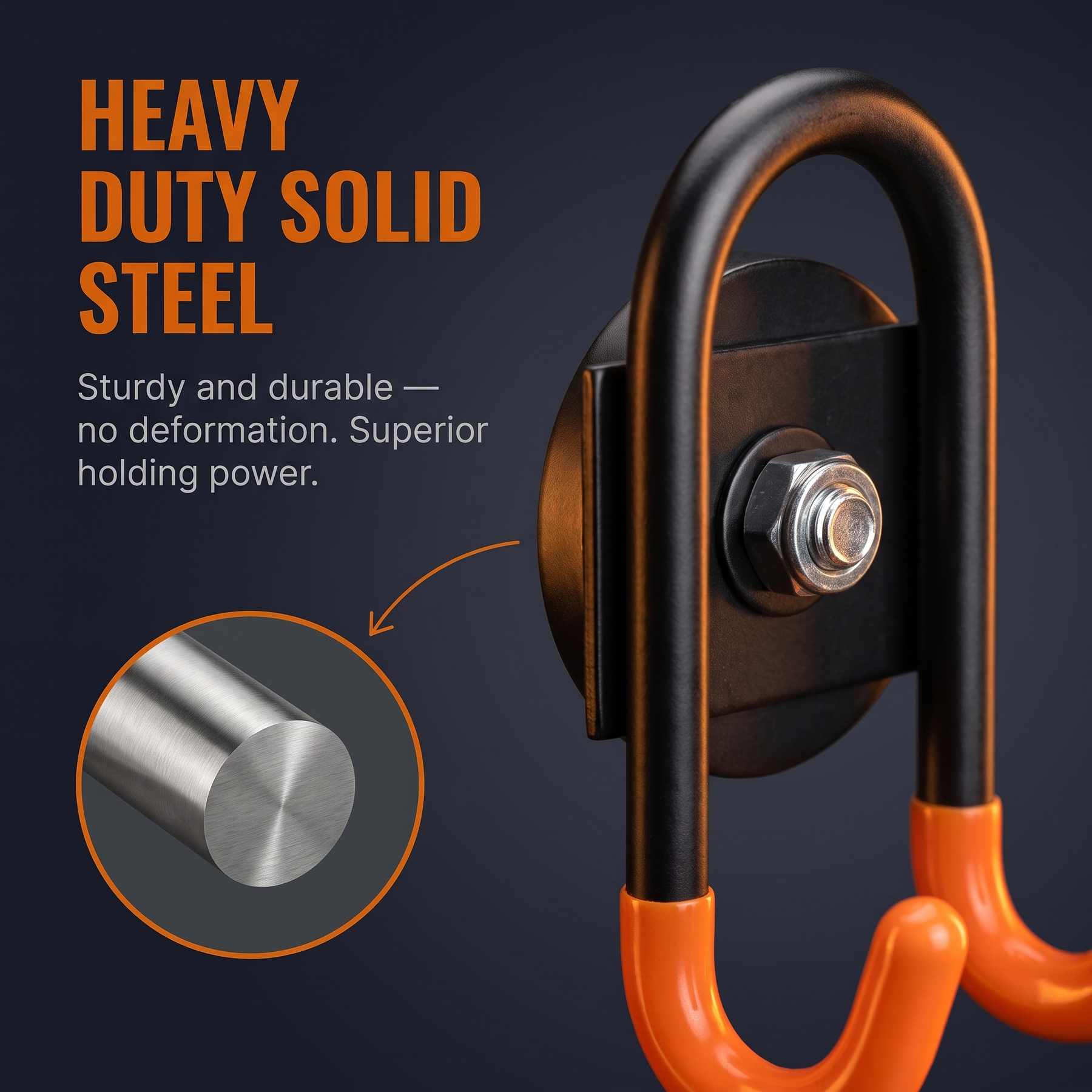 D66 magnetic hook feature infographic